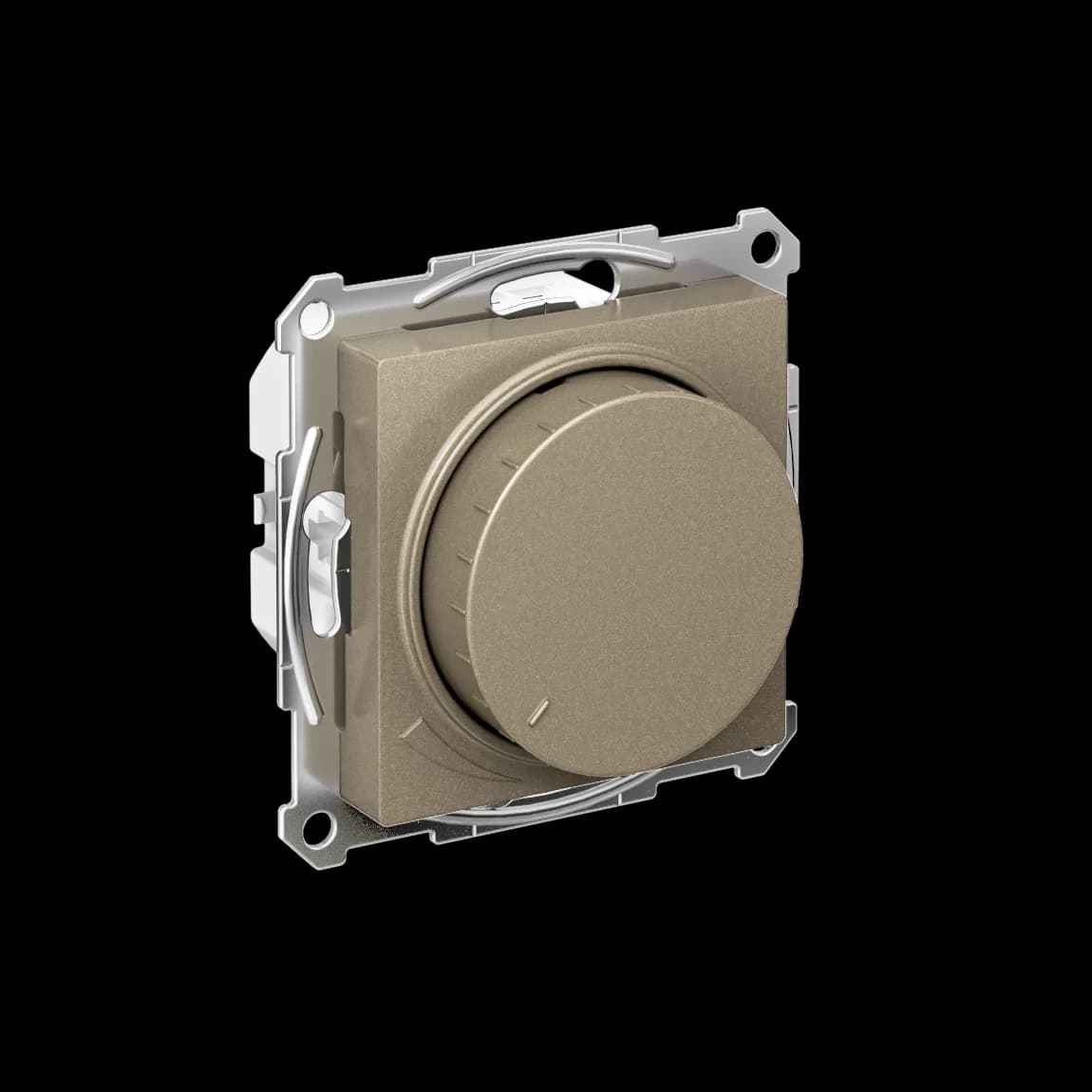 AtlasDesign СВЕТОРЕГУЛЯТОР (диммер) поворотно-нажимной, LED, RC, 400Вт, механизм, ШАМПАНЬ