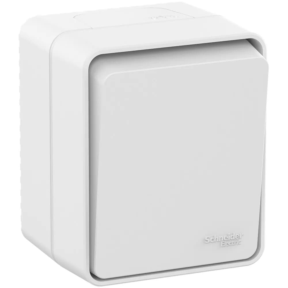 AtlasDesign PROFI IP54 О/У 1-клавишный ВЫКЛЮЧАТЕЛЬ, сх.1, 10АХ, БЕЛЫЙ