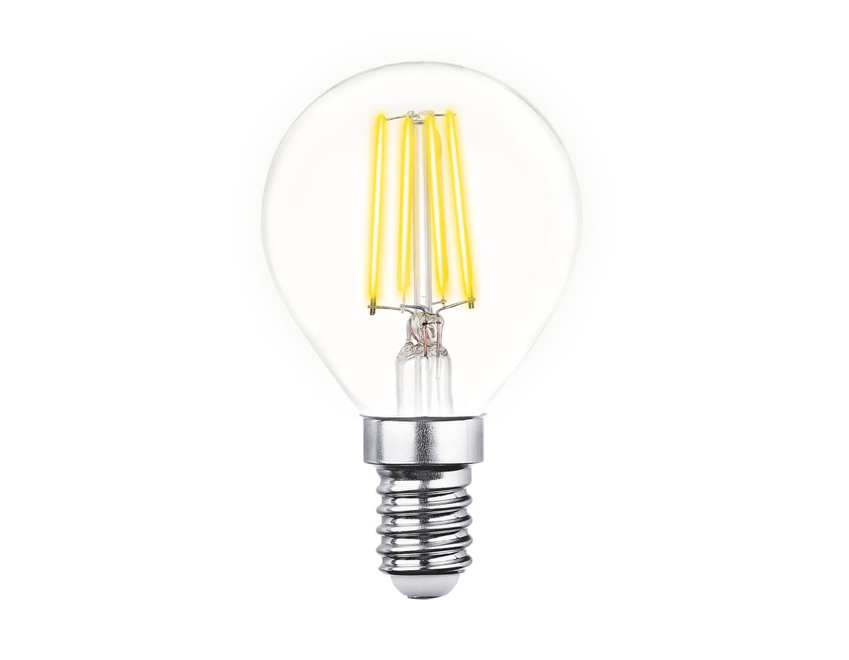 Филаментная светодиодная лампа G45 204215 Filament LED G45-F 6W E14 4200K (60W) Ambrella Light 3
