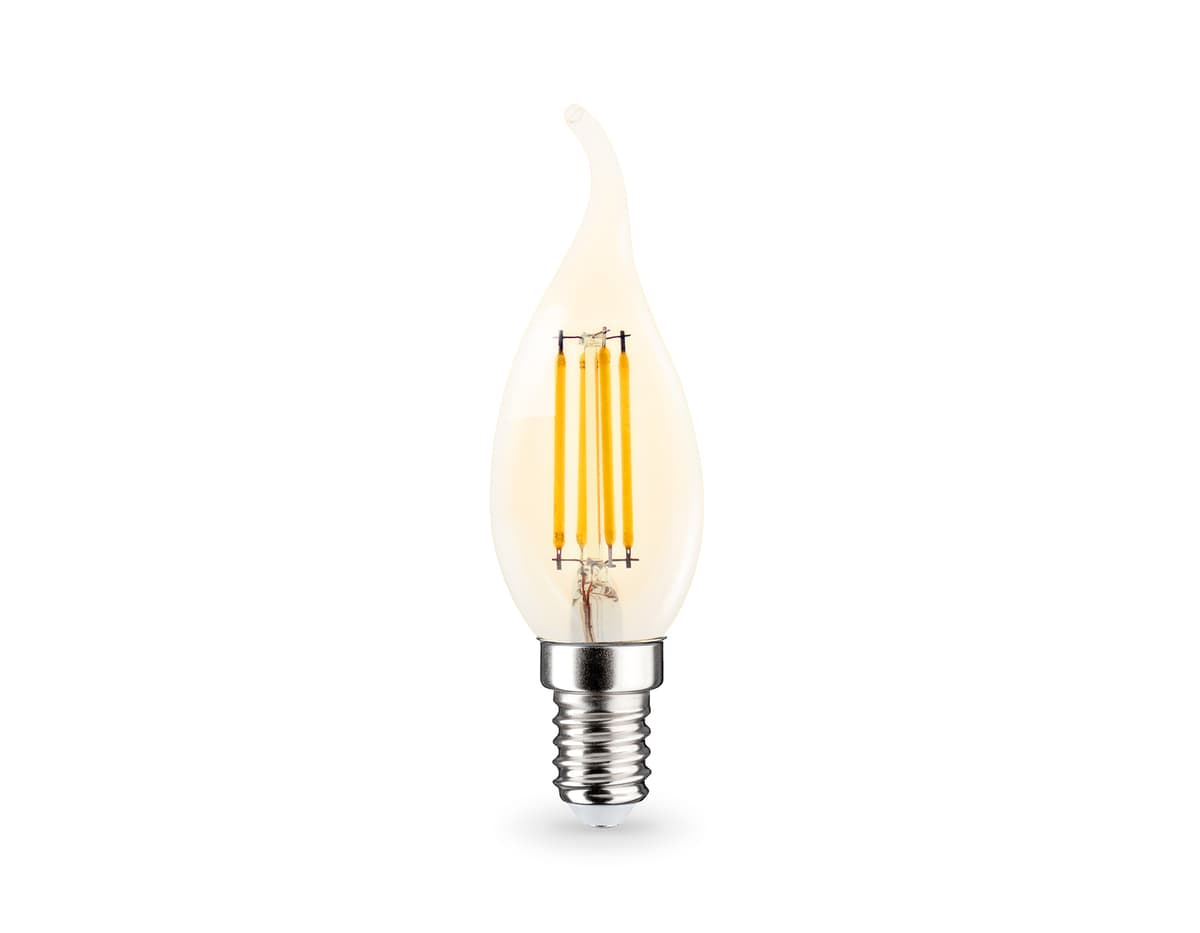 Лампа светодиодная Свеча на ветру CF35 11W 2700K 351123 Filament LED CF35 11W E14 2700K 220-240V Ambrella Light 5