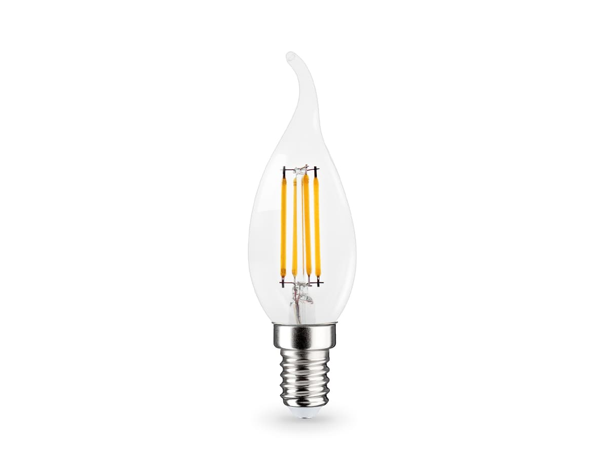 Лампа светодиодная Свеча на ветру CF35 11W 4000K 351124 Filament LED CF35 11W E14 4000K 220-240V Ambrella Light 5