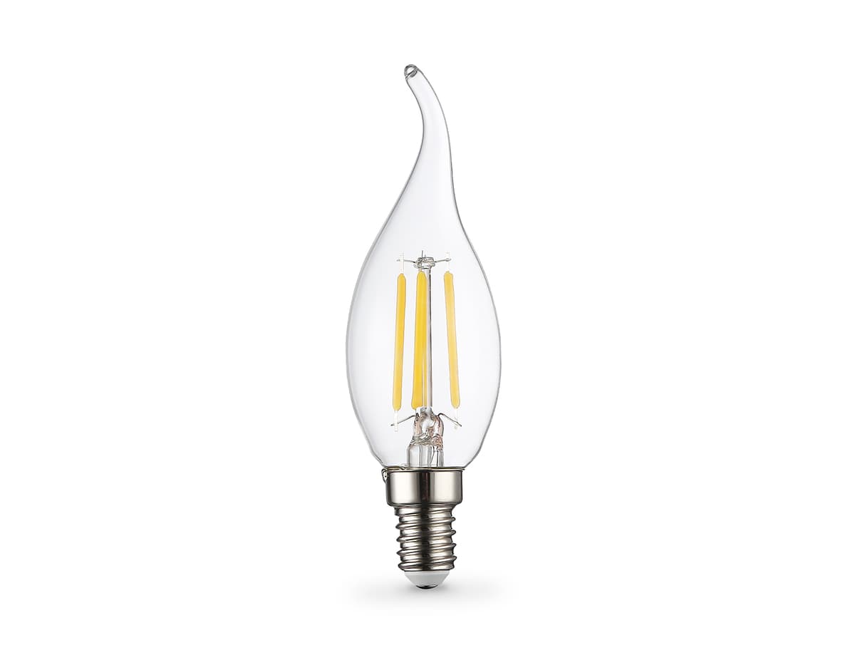 Лампа светодиодная Свеча на ветру CF35 11W 4000K 351124 Filament LED CF35 11W E14 4000K 220-240V Ambrella Light 6