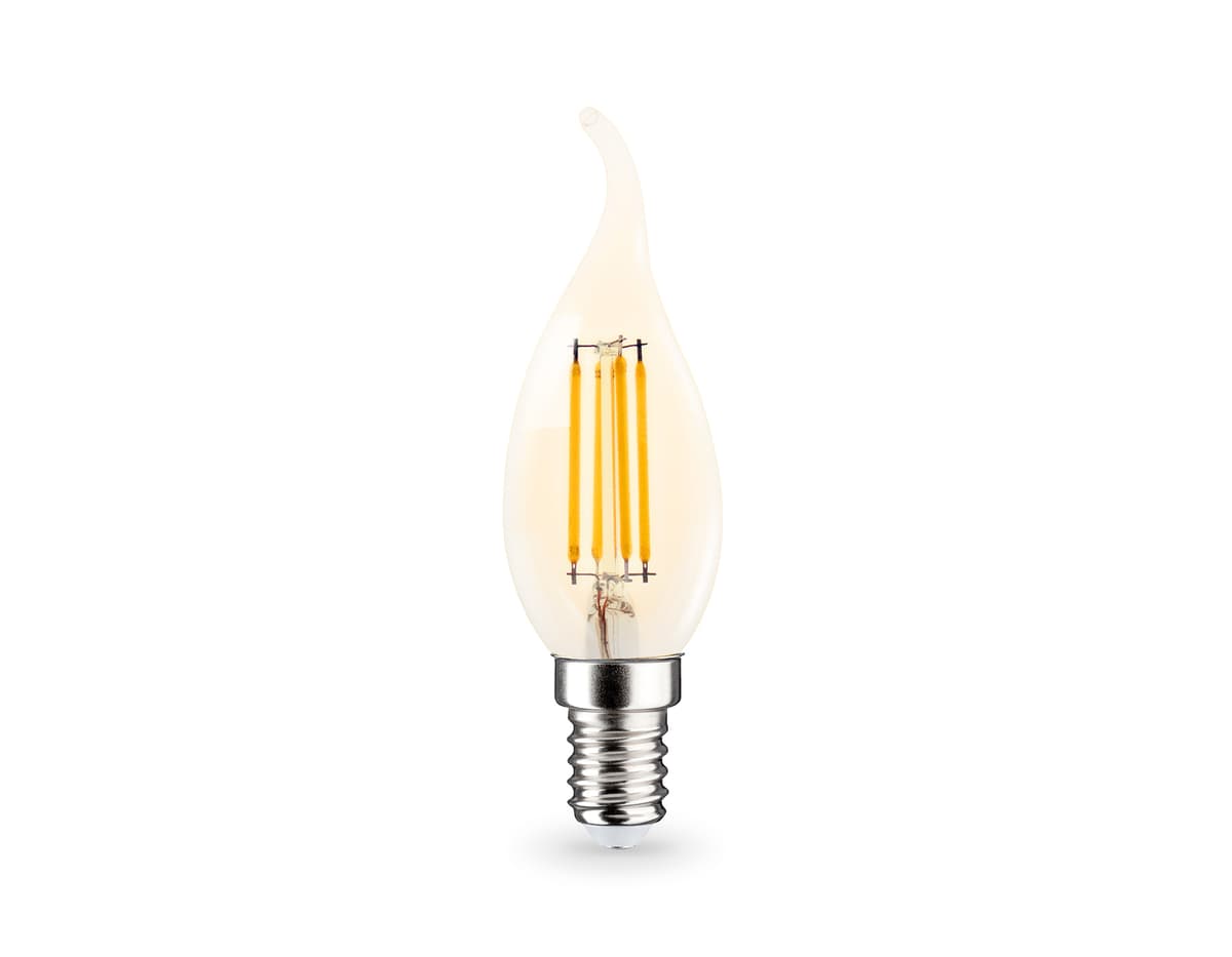 Лампа светодиодная Свеча на ветру CF35 15W 2700K 351523 Filament LED CF35 15W E14 2700K 220-240V Ambrella Light 8