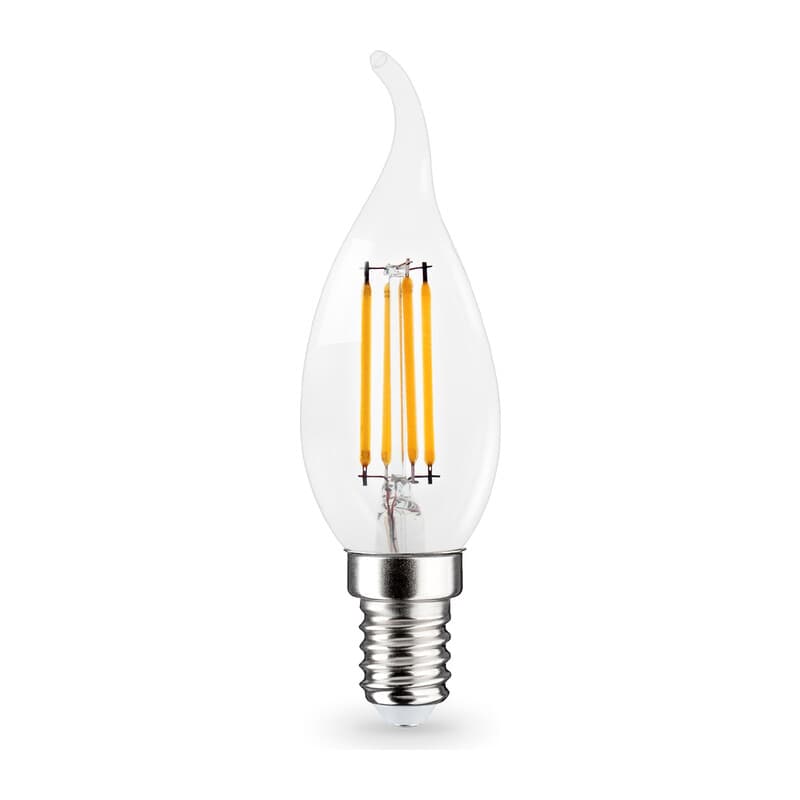 Лампа светодиодная Свеча на ветру CF35 15W 4000K 351524 Filament LED CF35 15W E14 4000K 220-240V Ambrella Light 14