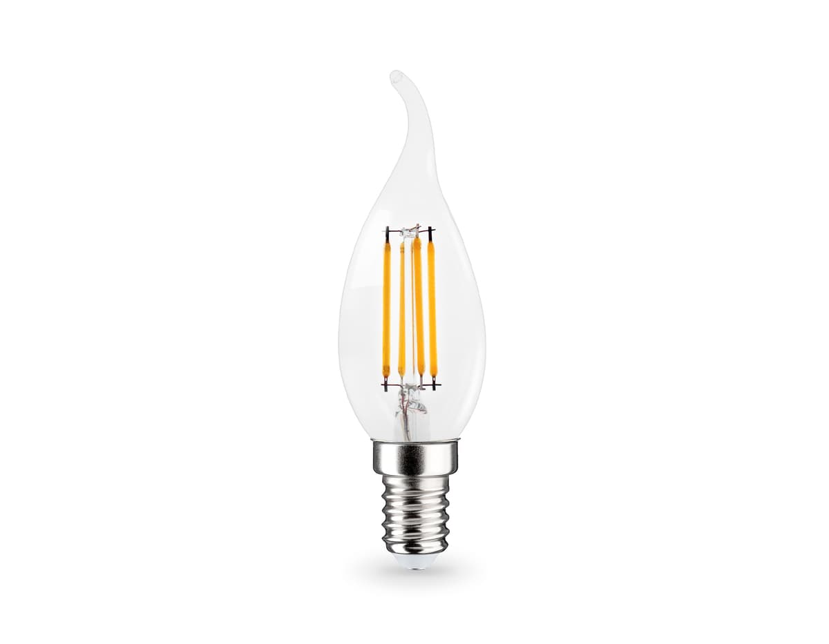 Лампа светодиодная Свеча на ветру CF35 15W 4000K 351524 Filament LED CF35 15W E14 4000K 220-240V Ambrella Light 8