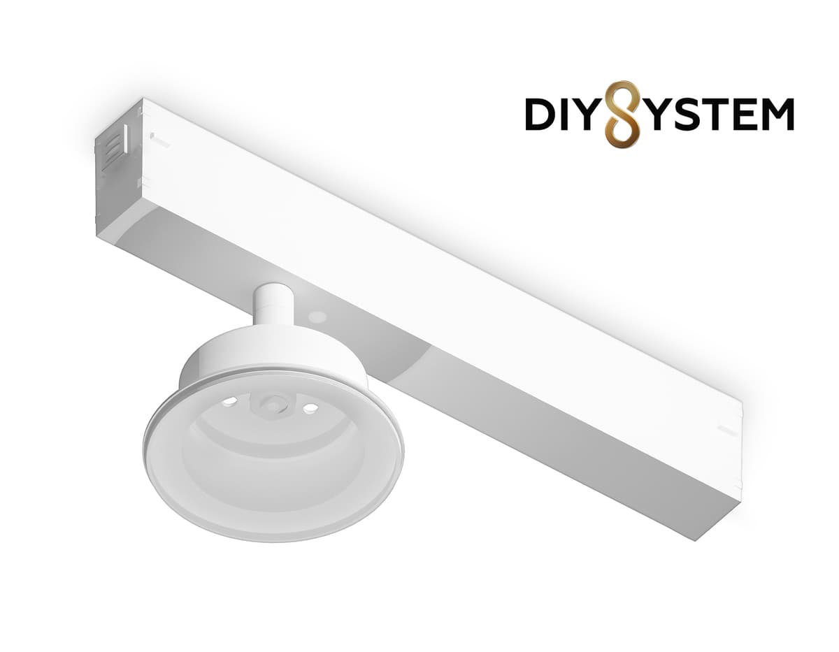 Крепеж трековый для корпуса DIY D85mm Magnetic 220V A2550 WH белый крепеж трековый для корпуса DIY D85mm 232*83*105 Ambrella Light 4