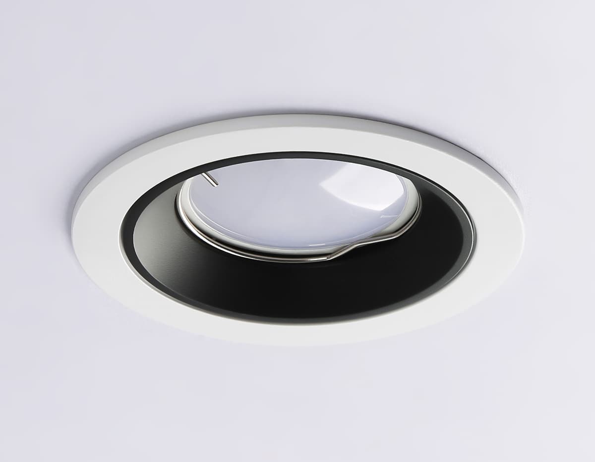 Встраиваемый точечный светильник MR16 A8921 WH/BK белый/черный MR16 GU5.3 D92*24 Ambrella Light 11