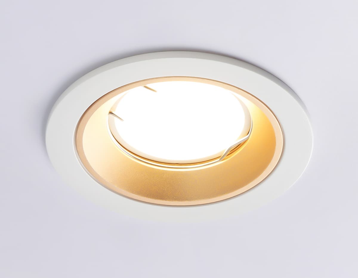 Встраиваемый точечный светильник MR16 A8922 WH/GD белый/золото MR16 GU5.3 D92*24 Ambrella Light 11
