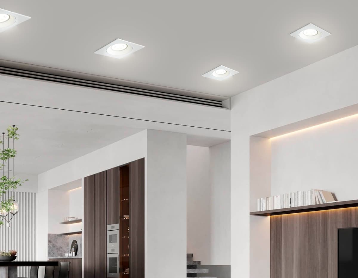Встраиваемый точечный светильник MR16 A8924 WH белый MR16 GU5.3 92*92*24 Ambrella Light 12