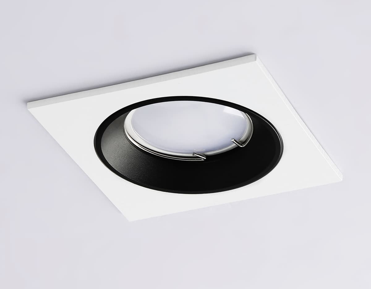 Встраиваемый точечный светильник MR16 A8925 WH/BK белый/черный MR16 GU5.3 92*92*24 Ambrella Light 13