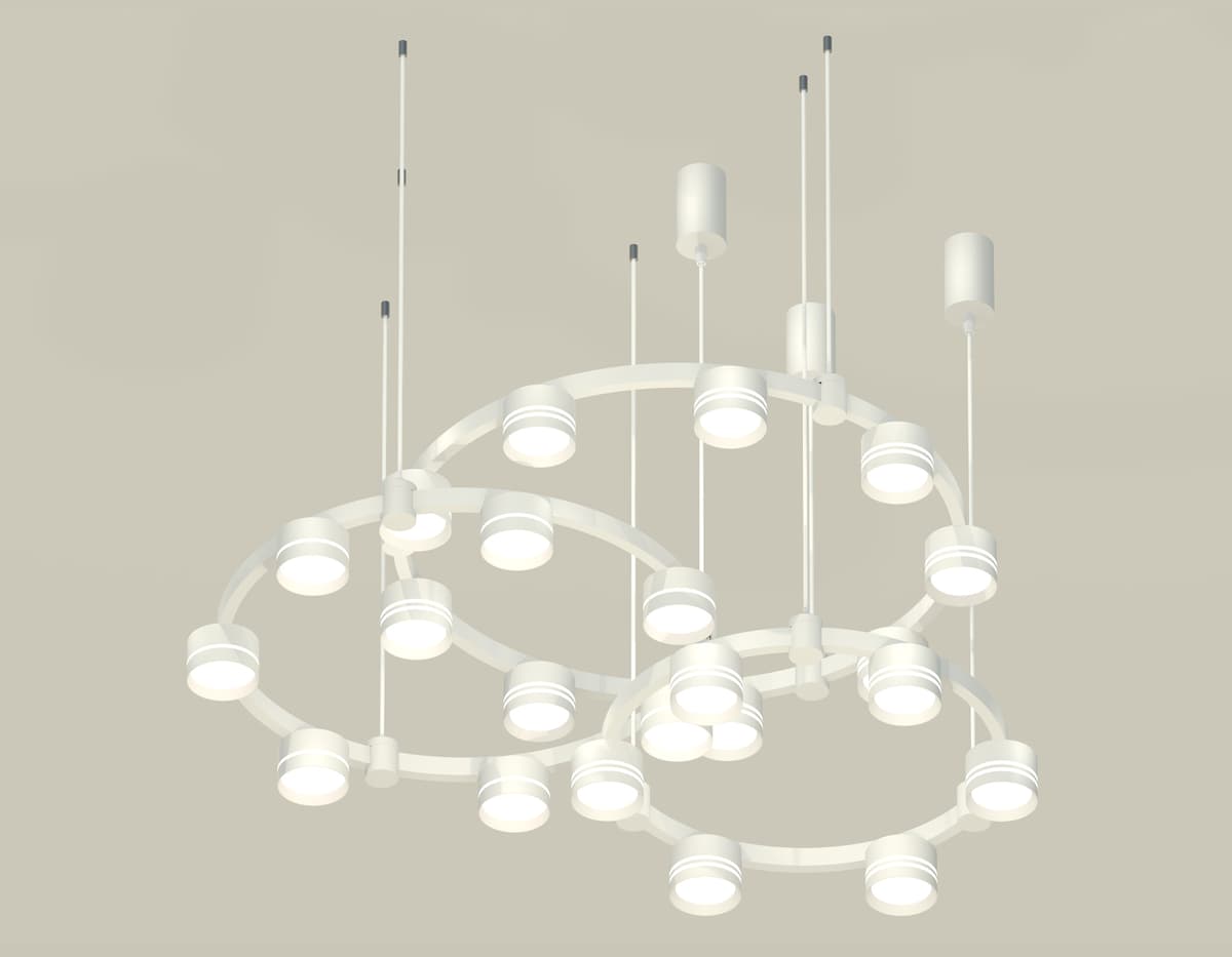 Крепеж подвесной Techno Ring A9208 WH белый D60*1450mm Ambrella Light 12