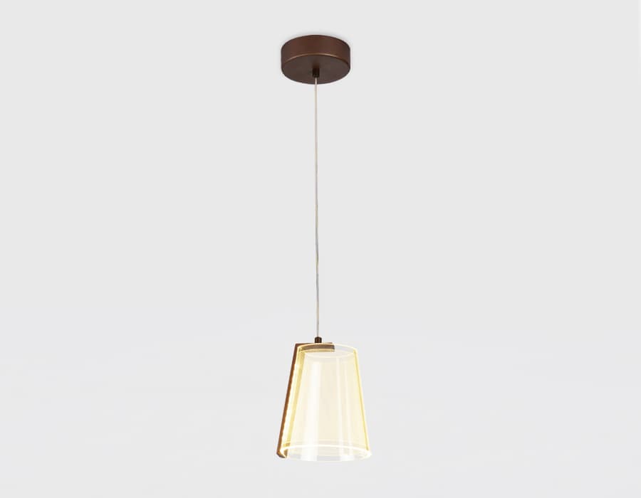 Подвесной светодиодный светильник AK4113 CF кофе 19W D150*980 (Без ПДУ) Ambrella Light 7