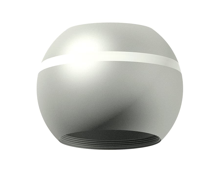Корпус светильника накладной для насадок D60/70mm с LED подсветкой C1103 SSL серебро песок D100*H80mm MR16 GU5.3 LED 3W 4200K Ambrella Light 11