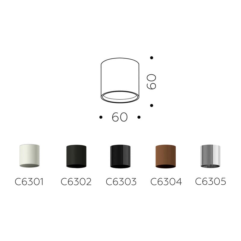 Корпус светильника накладной для насадок D60mm C6304 SCF кофе песок D60*H60mm MR16 GU5.3 Ambrella Light 10