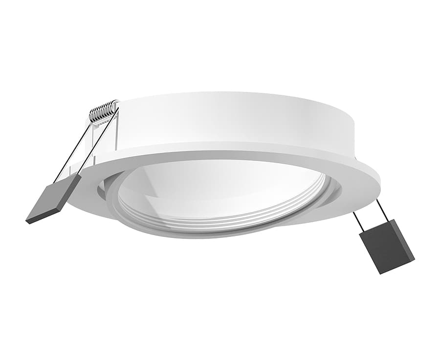 Корпус светильника встраиваемый поворотный для насадок D70mm C7651 SWH белый песок D106*H25mm MR16 GU5.3 Ambrella Light 8