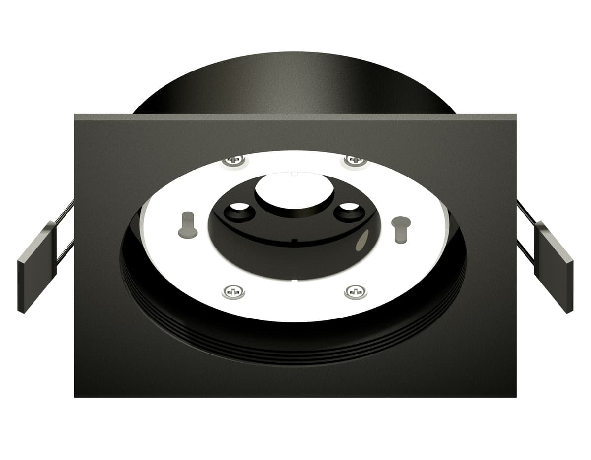 Корпус светильника встраиваемый C8062 SBK черный песок 110*110*H40mm Out2mm GX53 Ambrella Light 2