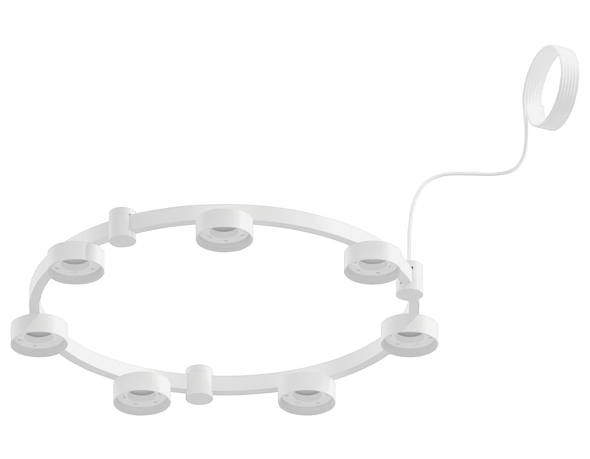 Корпус светильника Techno Ring подвесной для насадок D85 C9236/7 SWH белый песок D635*70.5mm GX53/7 Ambrella Light 4