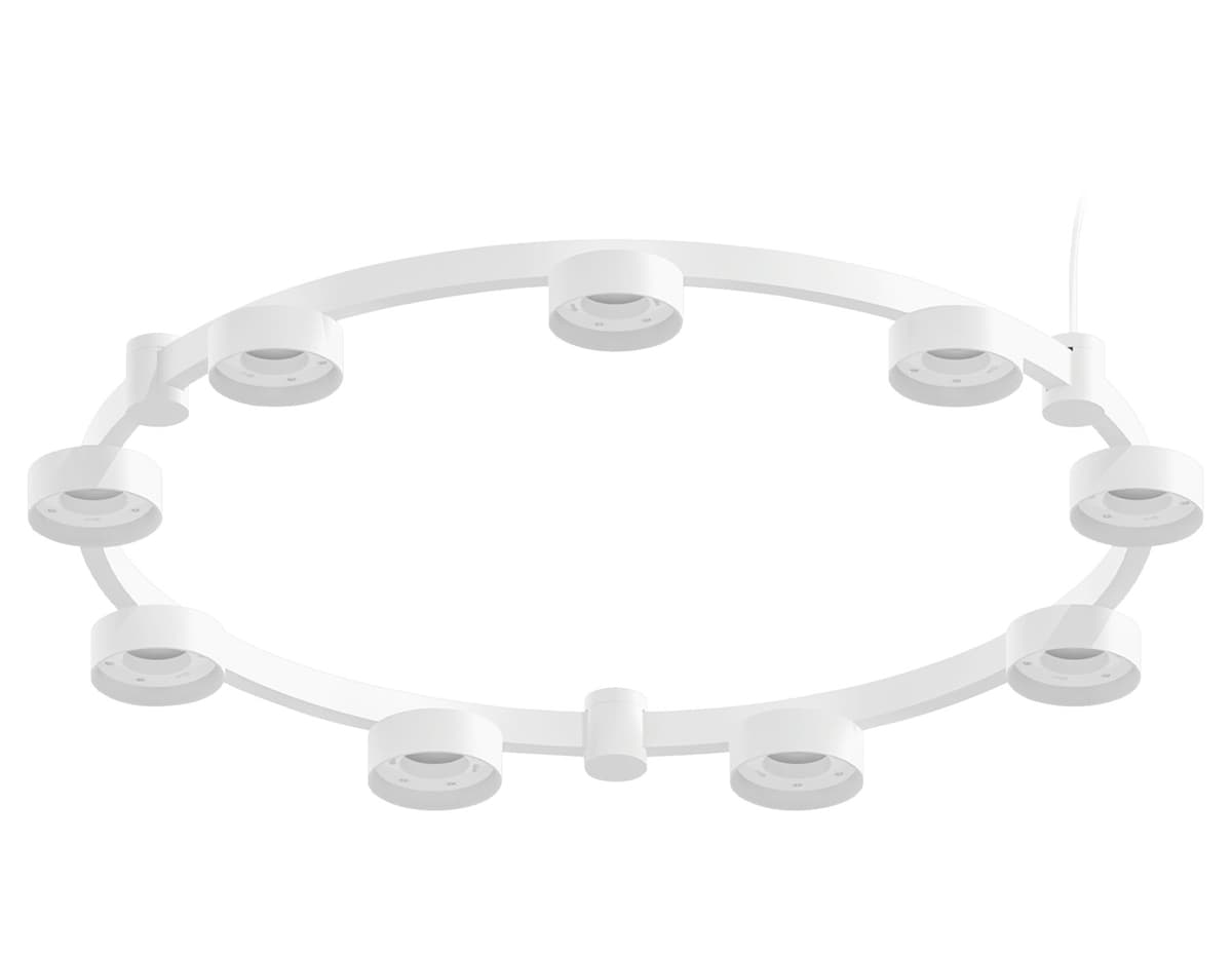 Корпус светильника Techno Ring подвесной для насадок D85 C9241/9 SWH белый песок D740*70.5mm GX53/9 Ambrella Light 3