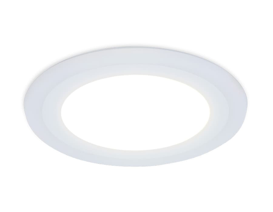 Встраиваемый cветодиодный светильник с подсветкой DCR360 3W+3W 4200K/6400K 85-265V D105*28 Ambrella Light 12
