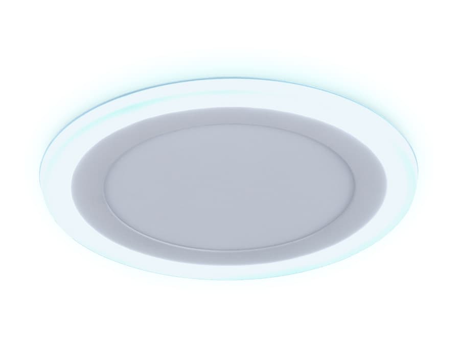 Встраиваемый cветодиодный светильник с подсветкой DCR368 18W+6W 4200K/6400K 85-265V D245*28 Ambrella Light 11
