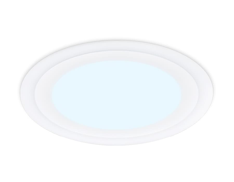 Встраиваемый cветодиодный светильник с подсветкой DCR370 3W+3W 6400K/3000K 85-265V D105*28 Ambrella Light 11
