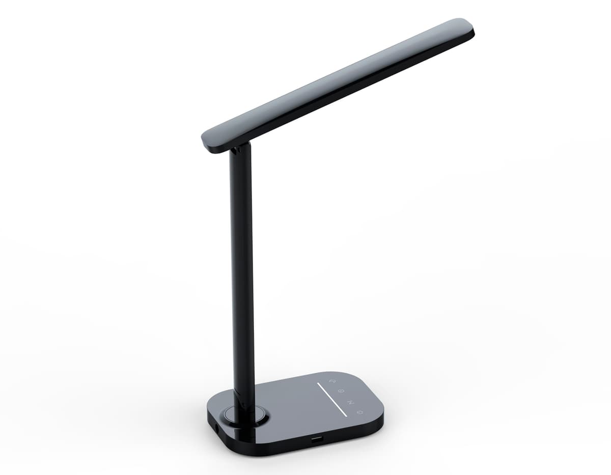 Светодиодная настольная лампа с USB портом и таймером DE445 BK черный LED 3000-6400K 7W Ambrella Light 12