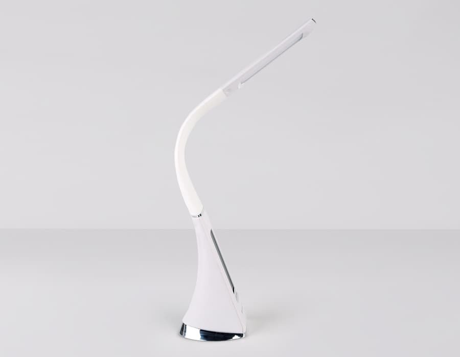 Светодиодная настольная лампа с дисплеем DE508 WH белый LED 3000-6400K 6W+LCD 2W Ambrella Light 10