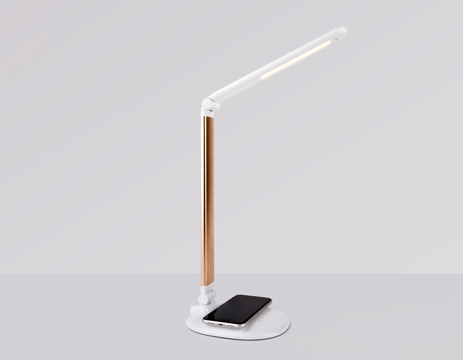 Светодиодная настольная лампа с беспроводной зарядкой DE525 GD золото LED 3000-6400K 7W Ambrella Light 13