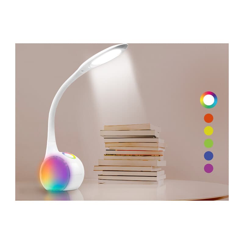 Светодиодная настольная лампа с RGB подсветкой DE532 WH белый LED 4200K+RGB 7.5W Ambrella Light 11