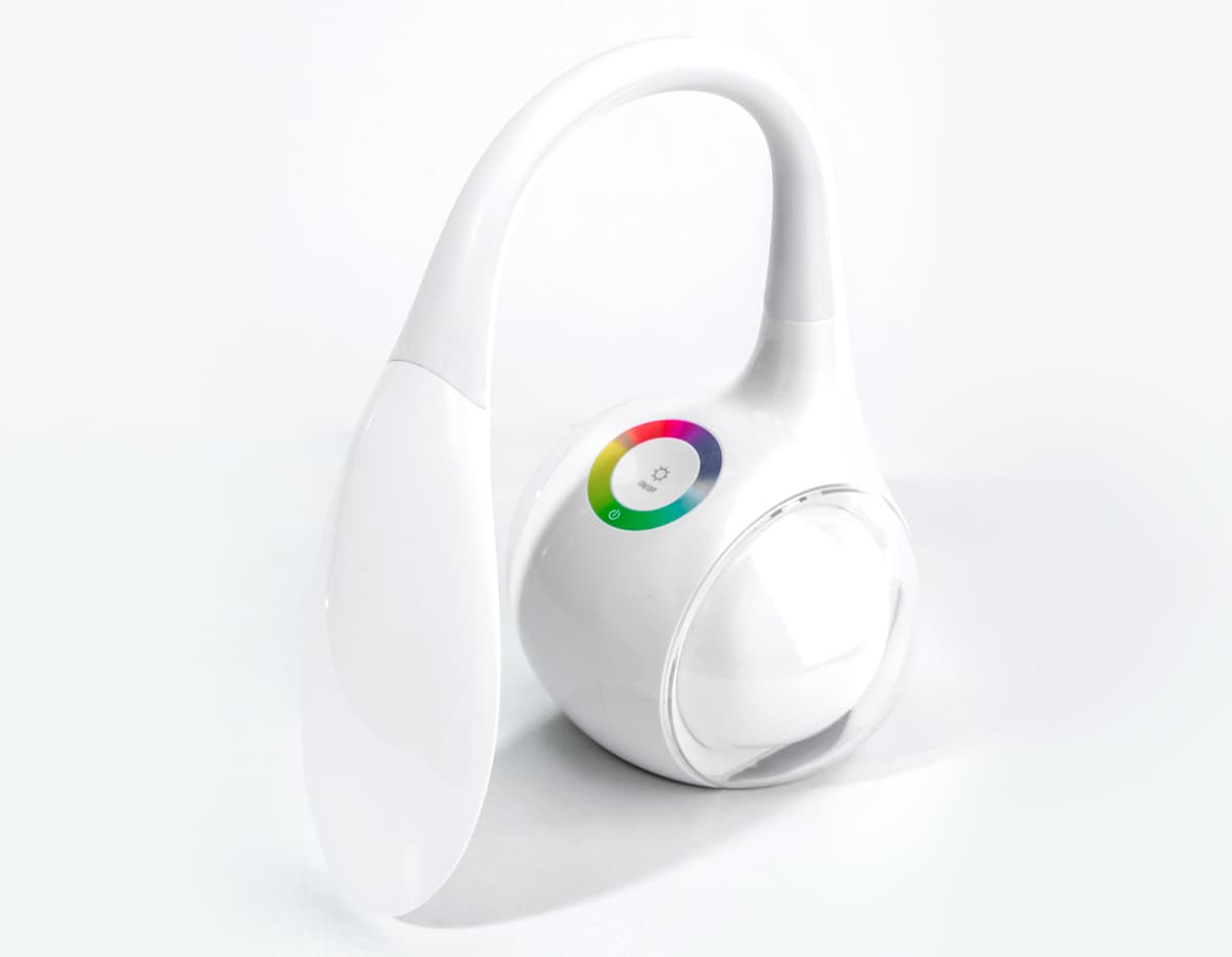 Светодиодная настольная лампа с RGB подсветкой DE532 WH белый LED 4200K+RGB 7.5W Ambrella Light 18
