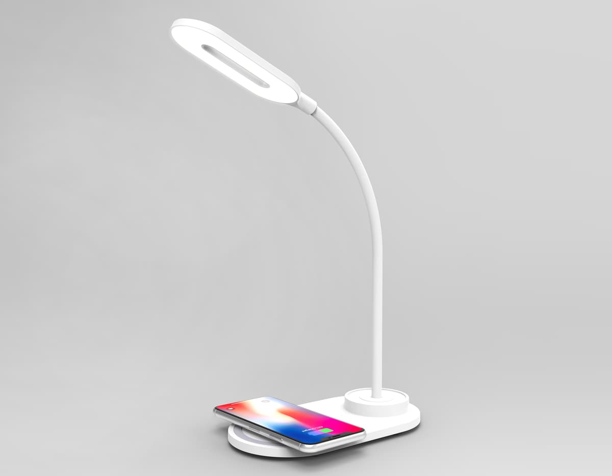 Светодиодная настольная лампа с беспроводной зарядкой DE588 WH белый LED 3000-6400K 3W Ambrella Light 13