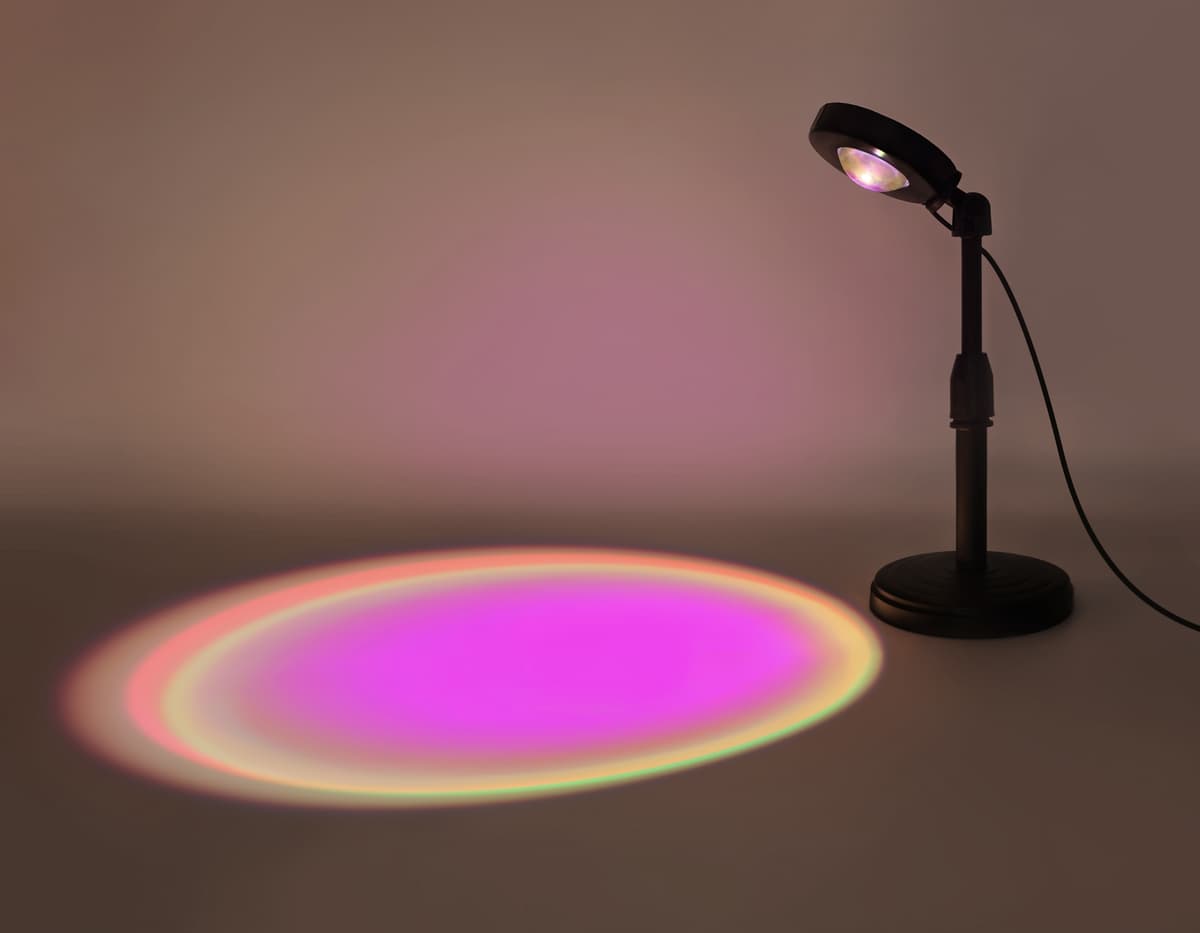 Атмосферная светодиодная настольная лампа с пультом DE8385 BK черный LED RGB 3W (ПДУ RGB) Ambrella Light 15