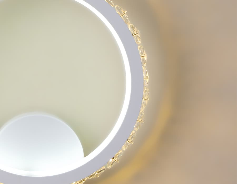 Настенный светодиодный светильник с выключателем FA211 WH белый LED 3000K+6400K 15W 230*250*45 Ambrella Light 5