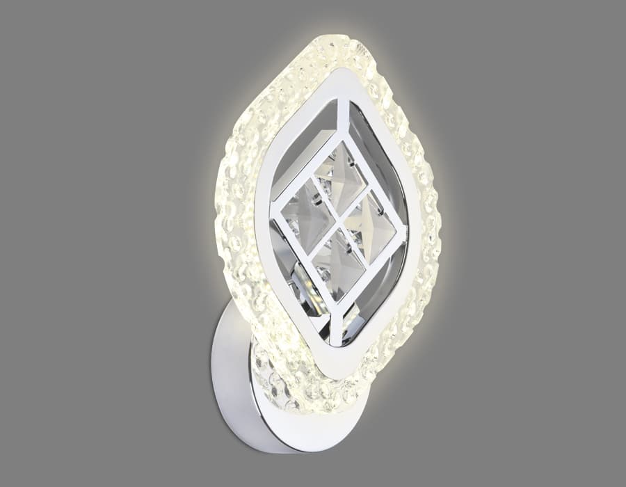 Настенный светодиодный светильник с хрусталем FA279 CH хром 12W 240*170*60 Ambrella Light 8