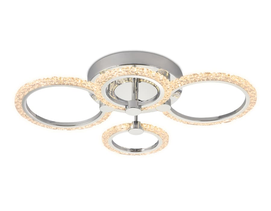 Потолочный светодиодный светильник с пультом FA412/4 CH хром 60W 620*440*120 (ПДУ РАДИО 2.4) Ambrella Light 5