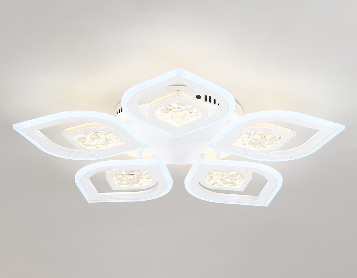 Потолочный светодиодный светильник с пультом FA4292/5 WH белый 120W 3000K+6400K/4200K/6400K+3000K D680*80 (ПДУ ИК) Ambrella Light 13