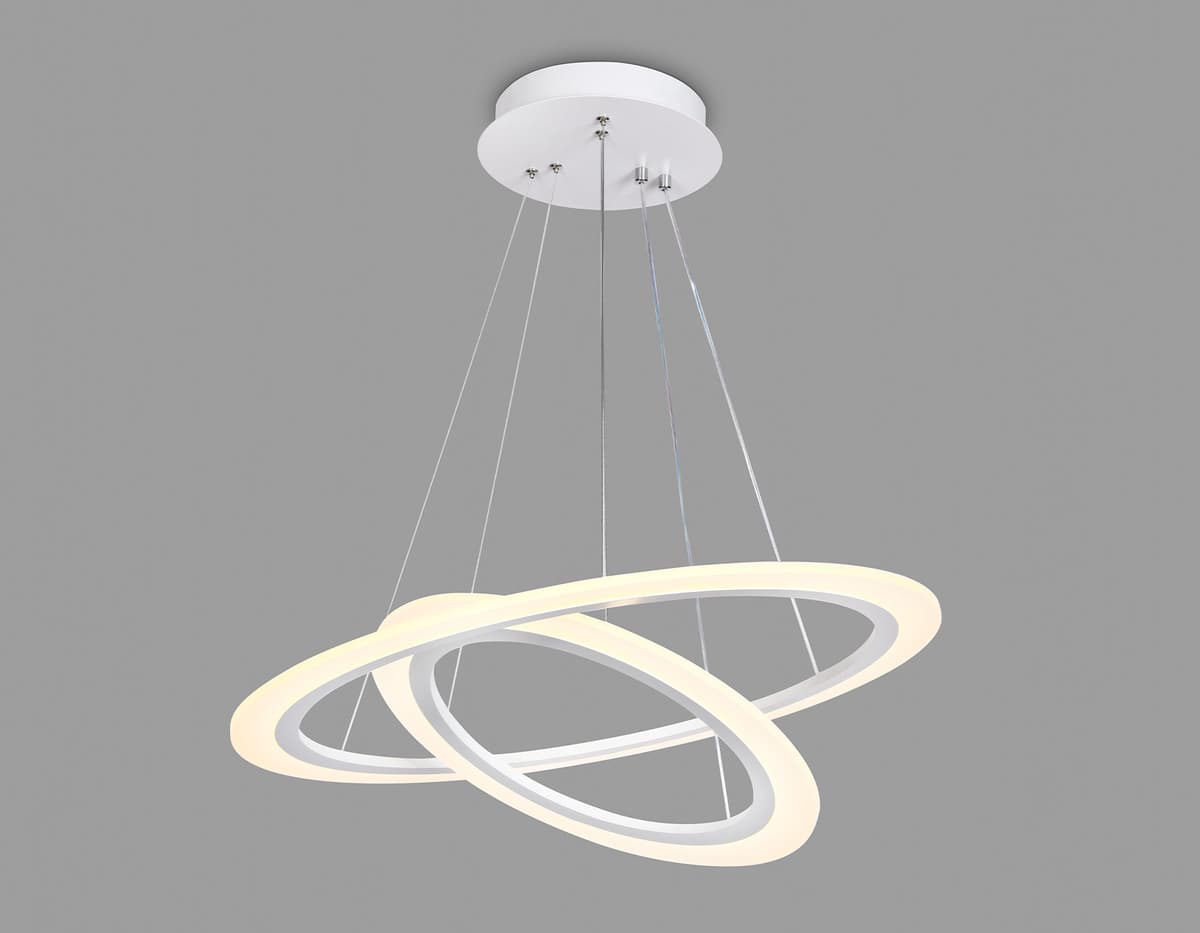 Управляемый светодиодный светильник FA4355/2 WH белый 78W 3000K/4200K/6400K D580*670 (ПДУ РАДИО 2.4G) Ambrella Light 8