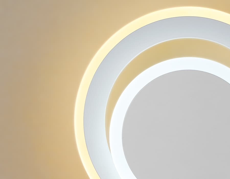 Настенный светодиодный светильник с выключателем FA560 WH/S белый/песок LED 3000K/6400K 24W 200*200*60 Ambrella Light 5