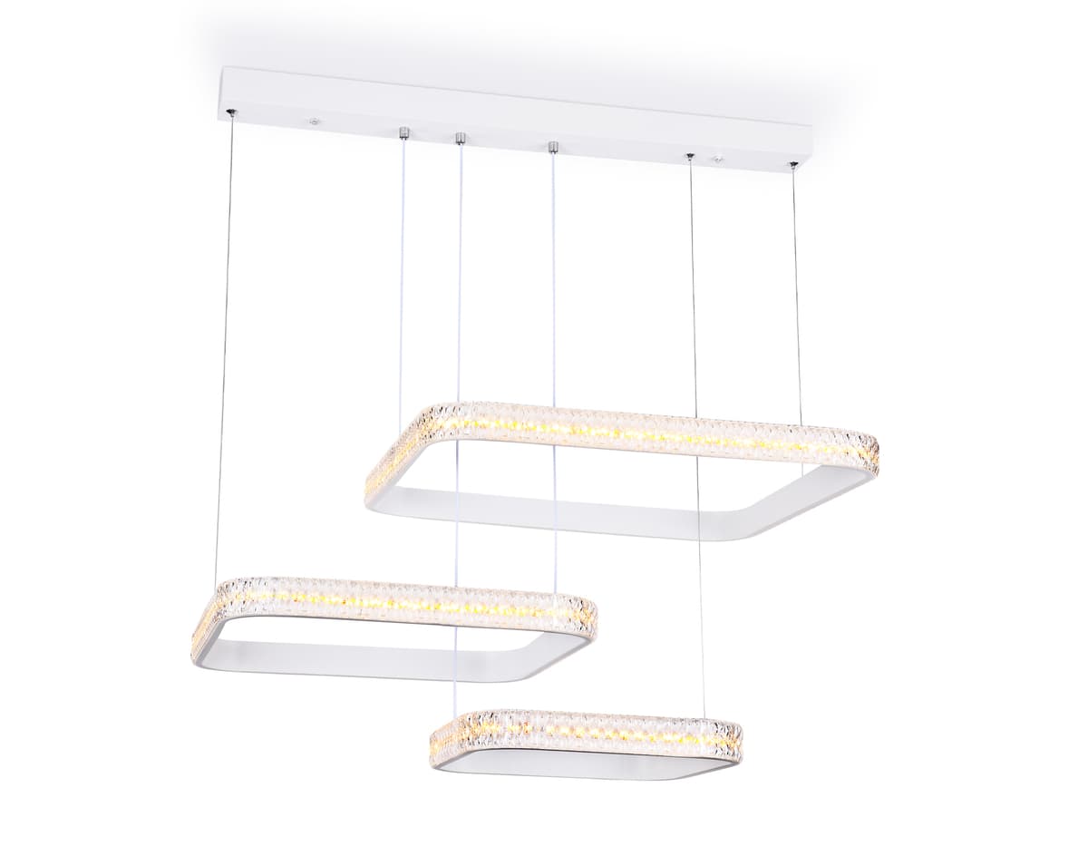 Подвесной светодиодный светильник с пультом FA6165 WH белый 131W 720*500*900 (ПДУ РАДИО 2.4) Ambrella Light 13