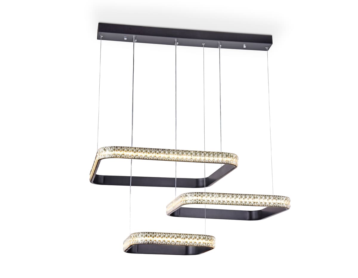 Подвесной светодиодный светильник с пультом FA6166 BK черный 131W 720*500*900 (ПДУ РАДИО 2.4) Ambrella Light 9