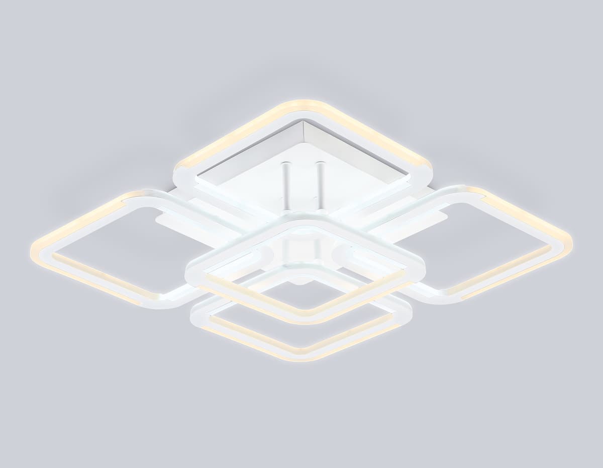 Светильник светодиодный потолочный FA8949/4+1 WH белый 78W 3000-6000K 485*485*115 (ПДУ ИК) Ambrella Light 11