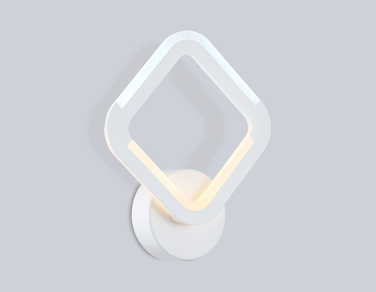 Светильник светодиодный настенный FA8951 WH белый 10W 3000-6000K 245*205*50 Ambrella Light 10