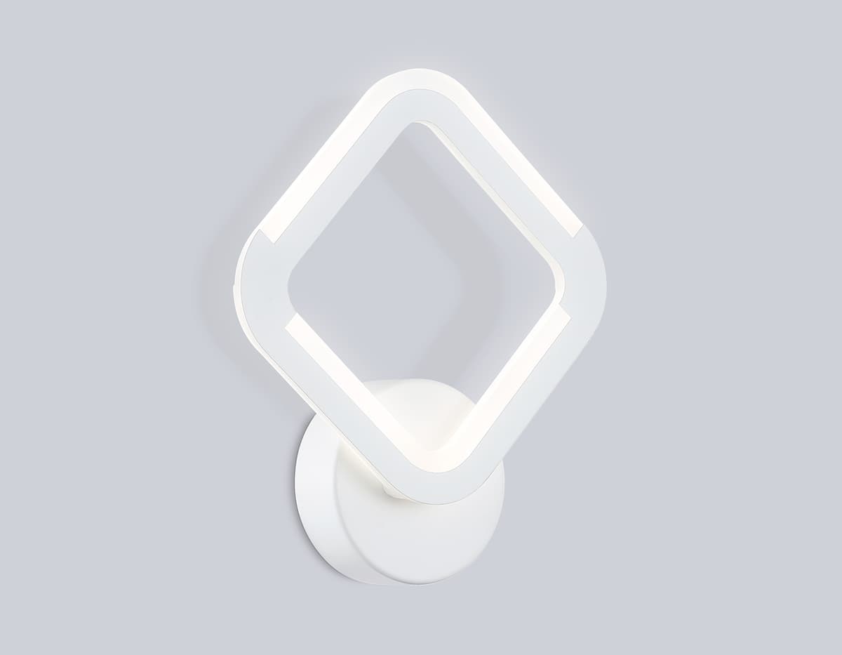 Светильник светодиодный настенный FA8951 WH белый 10W 3000-6000K 245*205*50 Ambrella Light 12