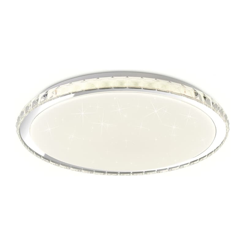 Светодиодный светильник c подсветкой RGB FF501 CH хром 60W 3000-6400K D400*70 (ПДУ ИК) Ambrella Light 10