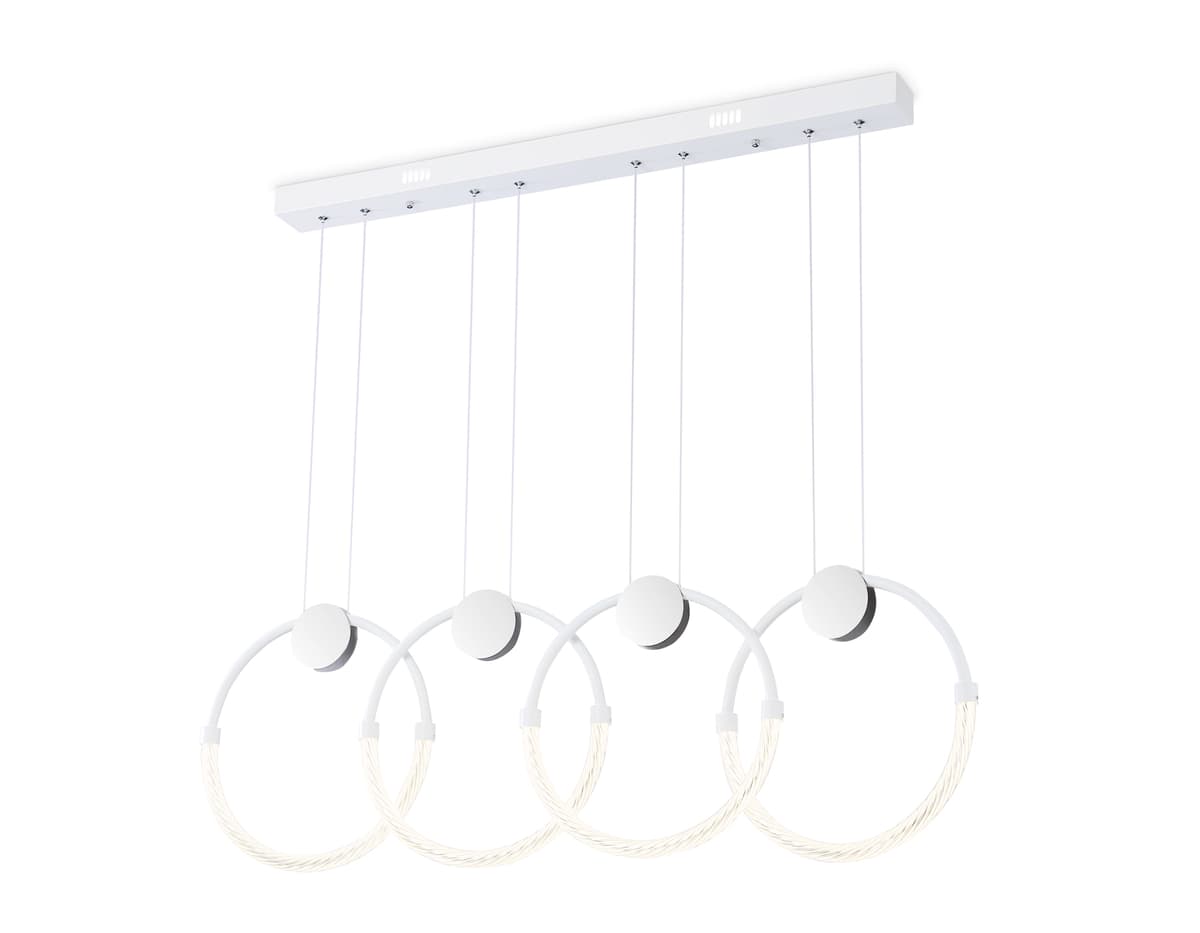 Подвесной светодиодный светильник FL10598/4 WH/CH белый/хром 4200K 45W 940*20*1200 (Без ПДУ) Ambrella Light 5