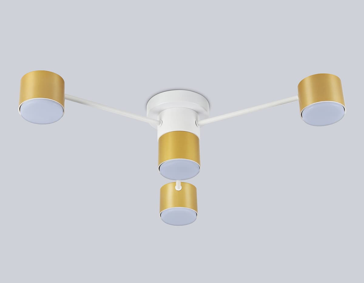 Потолочный светильник FL51720/4 WH/GD белый/золото GX53/4 max 12W 645*135 Ambrella Light 10