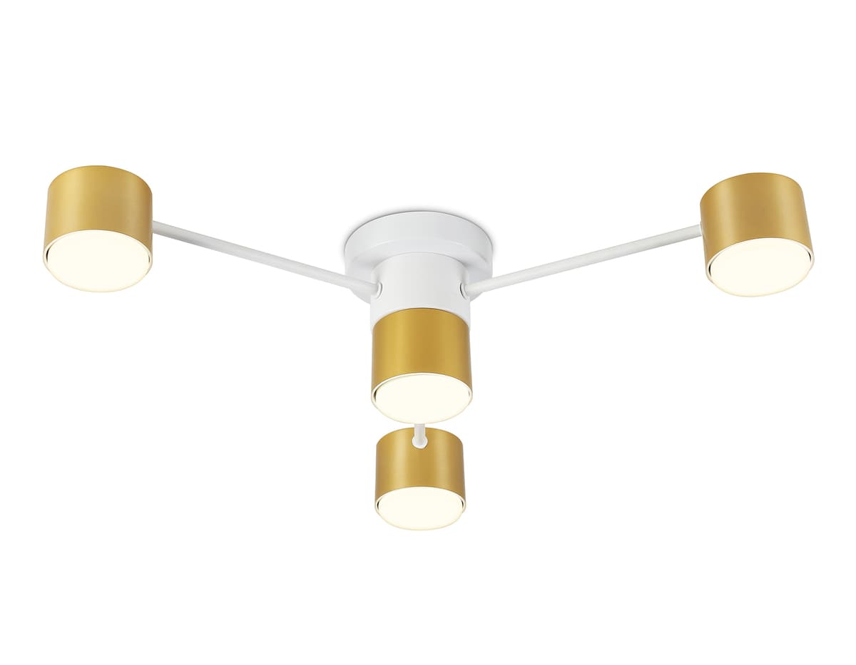 Потолочный светильник FL51720/4 WH/GD белый/золото GX53/4 max 12W 645*135 Ambrella Light 6
