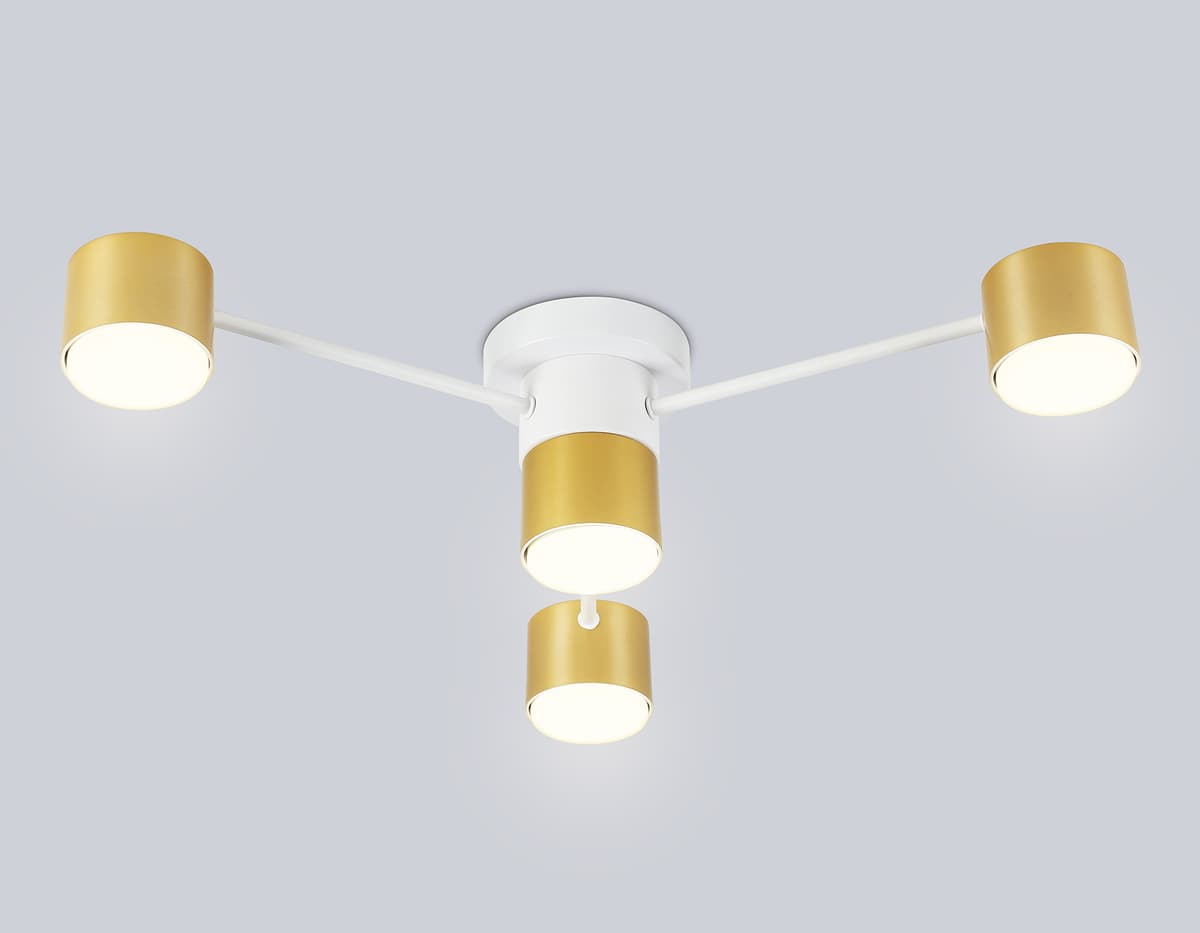 Потолочный светильник FL51720/4 WH/GD белый/золото GX53/4 max 12W 645*135 Ambrella Light 7