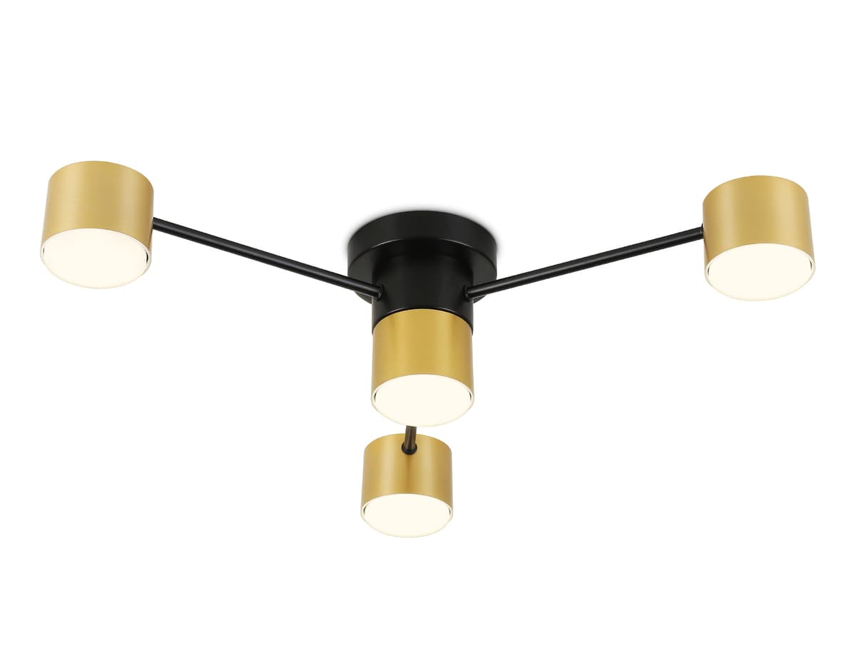 Потолочный светильник FL51722/4 BK/GD черный/золото GX53/4 max 12W 645*135 Ambrella Light 6