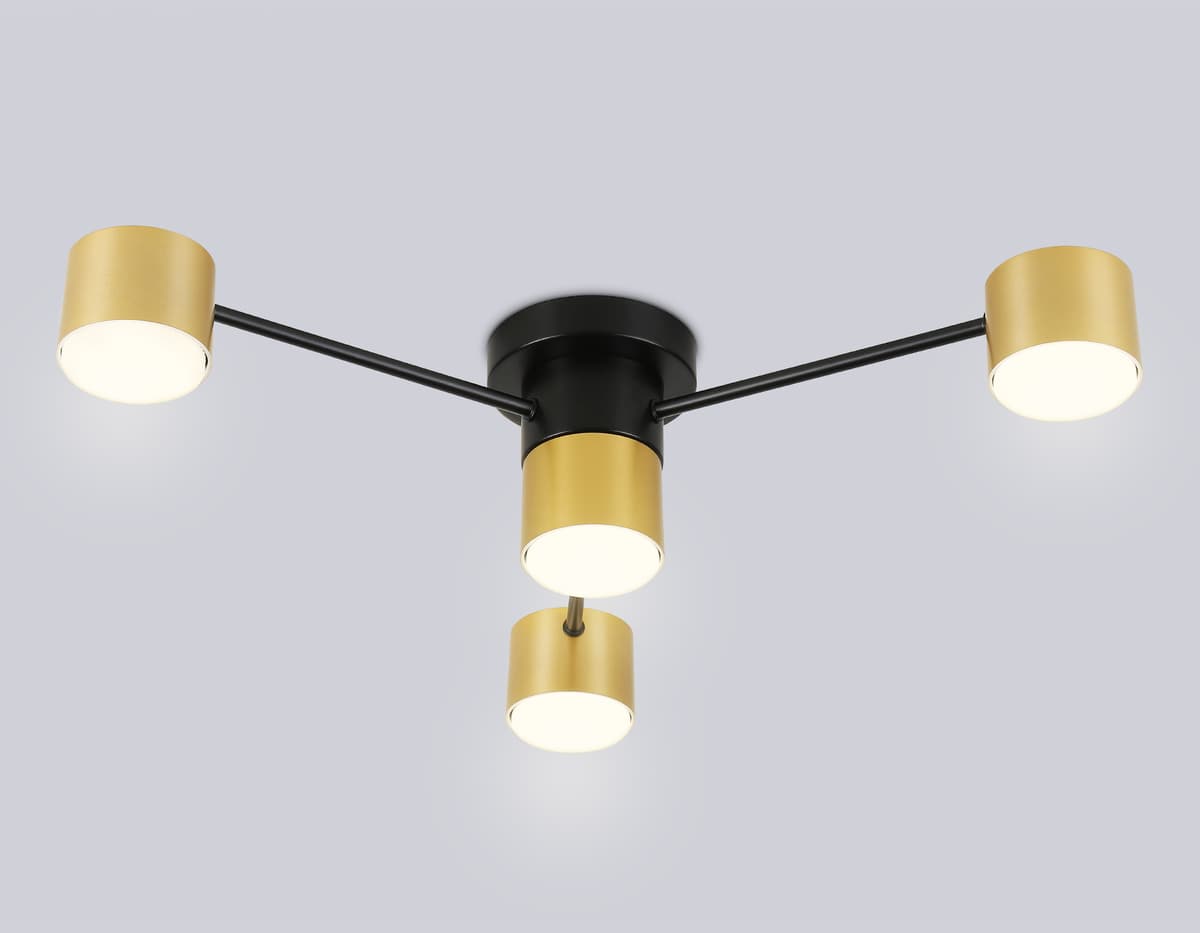 Потолочный светильник FL51722/4 BK/GD черный/золото GX53/4 max 12W 645*135 Ambrella Light 7